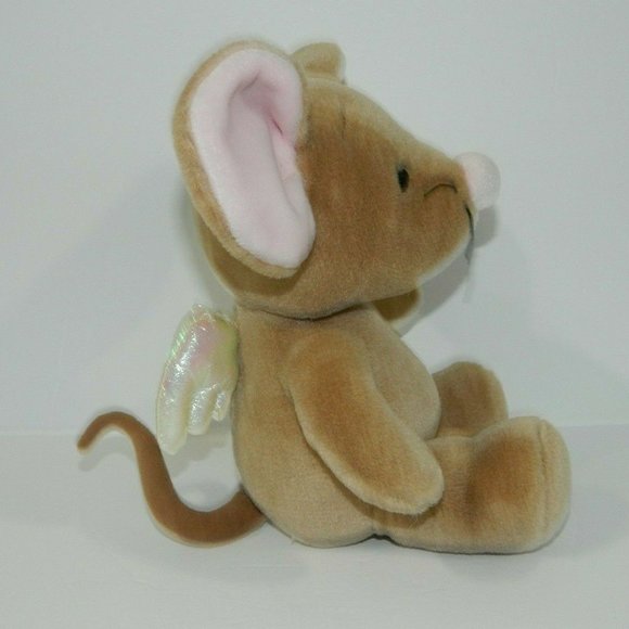 VTG ANGEL MOUSE 8" Plush BBC 1999 Cartoon Show Angelmouse Stuffed Rodney Peppe - Picture 4 of 4